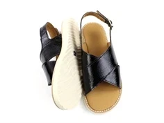 Angulus sort lak sandal med spænde